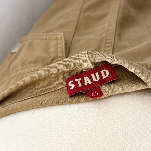 Staud cargo style Tan Long Women's Skirt - Picture 4 of 5